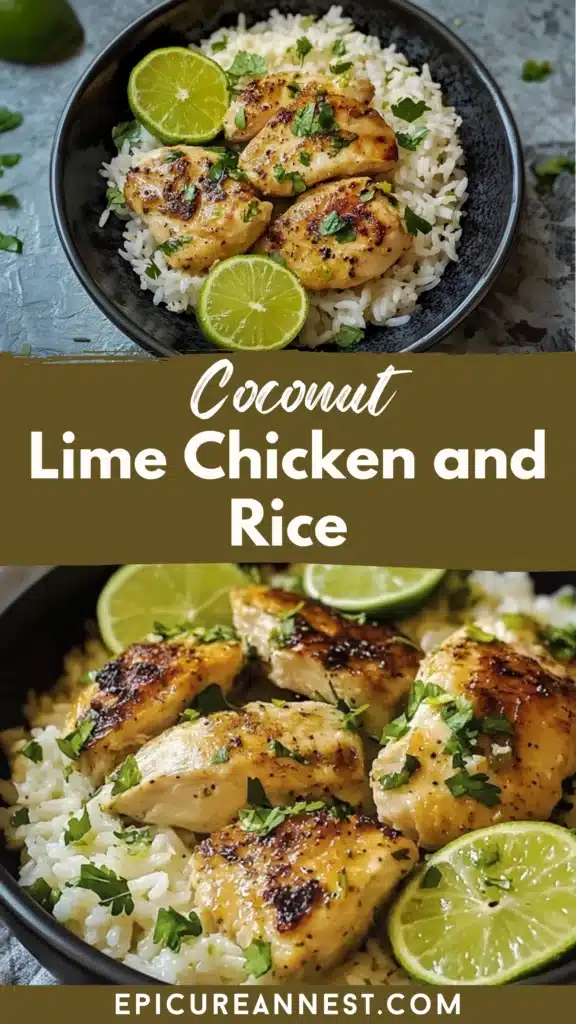 Coconut Lime Chicken and Rice - EpicureanNest