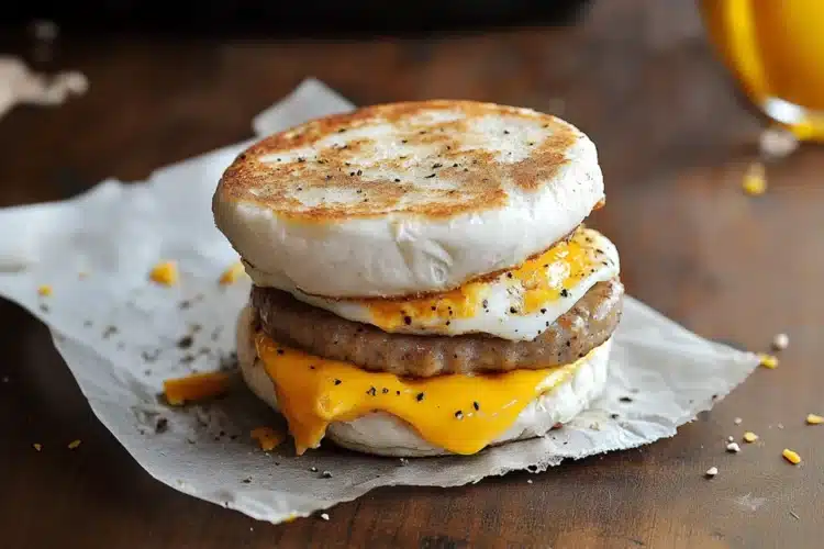Homemade Copycat Sausage, Egg & Cheese McMuffin - EpicureanNest