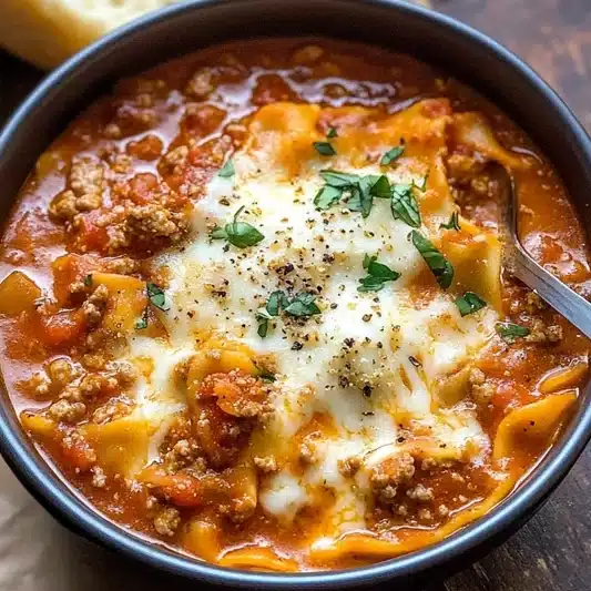 Easy One-Pot Lasagna Soup for Comfort Food Lovers
