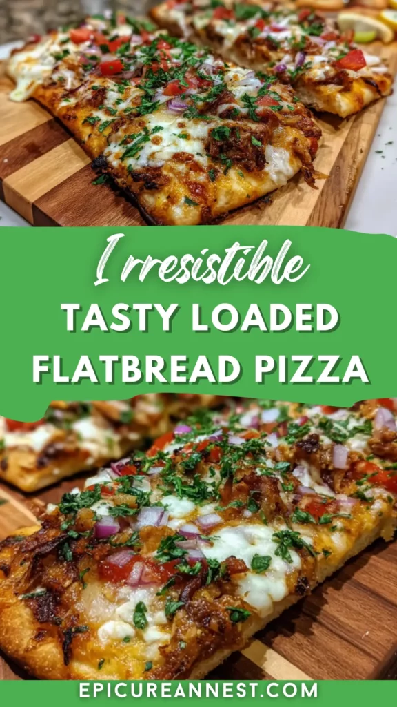 Tasty Loaded Flatbread Pizza - EpicureanNest