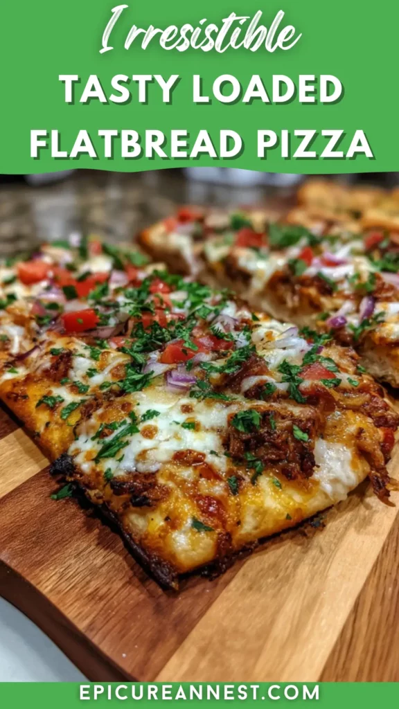 Tasty Loaded Flatbread Pizza - EpicureanNest